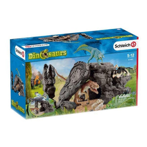 Schleich - Dino Set with Cave-Panda Kids and Baby
