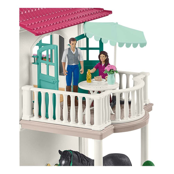Schleich - Lakeside Country House and Stable-Panda Kids and Baby