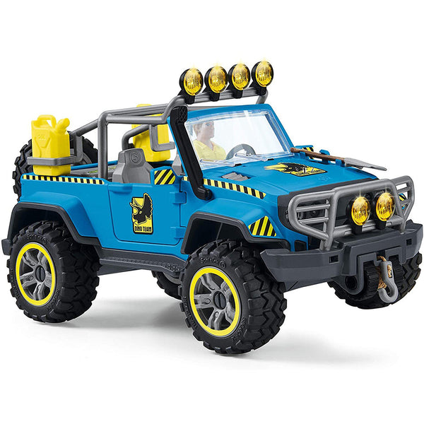 Schleich - Off-road Vehicle with Dino Outpost-Panda Kids and Baby