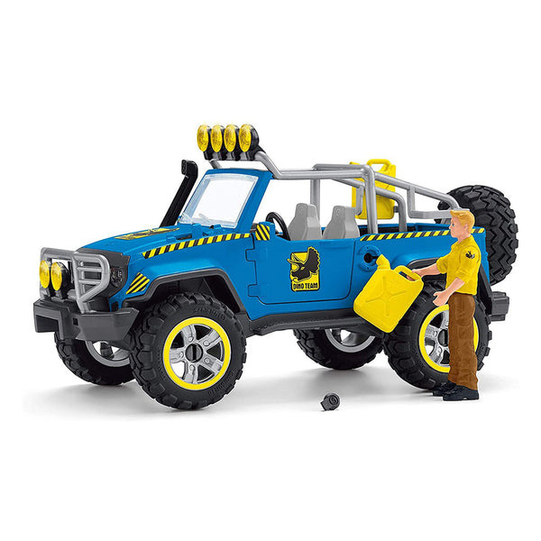 Schleich - Off-road Vehicle with Dino Outpost-Panda Kids and Baby