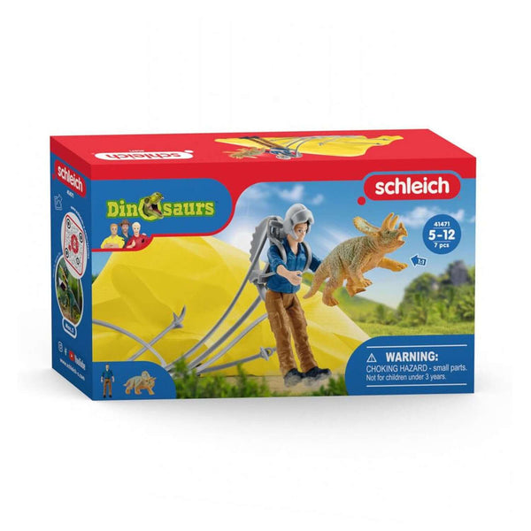 Schleich - Parachute Rescue-Panda Kids and Baby