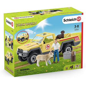 Schleich - Veterinarian Visit at Farm-Panda Kids and Baby