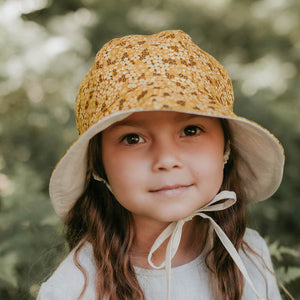 Bedhead Hats - 'Wanderer' Girls Reversible Panelled Bucket Sun Hat - Farah & Flax-Panda Kids and Baby