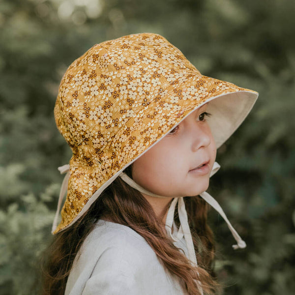 Bedhead Hats - 'Wanderer' Girls Reversible Panelled Bucket Sun Hat - Farah & Flax-Panda Kids and Baby