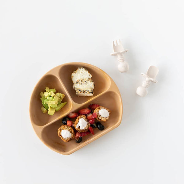 Bumkins - Silicone Grip Dish - Multi Colours Available-Panda Kids and Baby