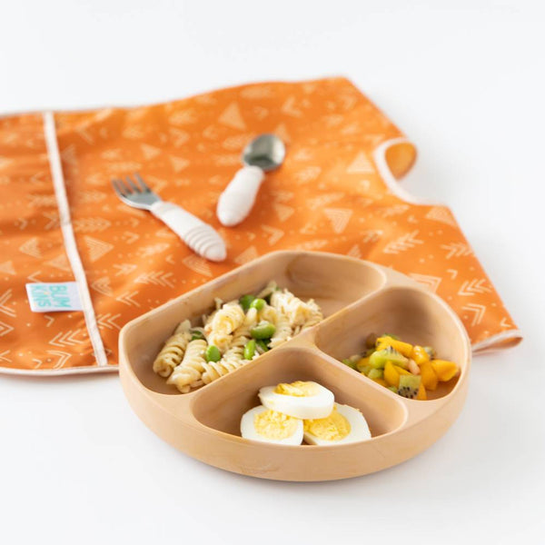 Bumkins - Silicone Grip Dish - Multi Colours Available-Panda Kids and Baby