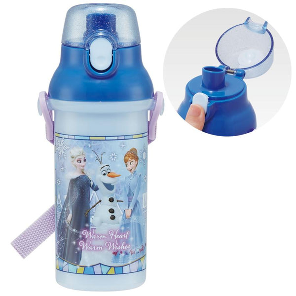 Skater - Antibacterial Direct Drink One-Touch Bottle - 480ml - Frozen-Panda Kids and Baby