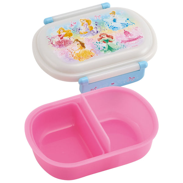 Skater - Antibacterial Fluffy Tight Lunch Box Oval Type - 360ml - Disney Princess-Panda Kids and Baby