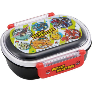 Skater - Antibacterial Fluffy Tight Lunch Box Oval Type - 360ml - Pokemon-Panda Kids and Baby