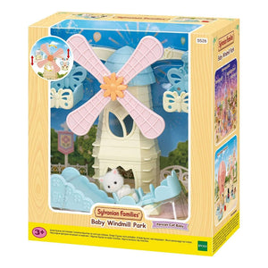 Sylvanian Families - Baby Windmill Park-Panda Kids and Baby