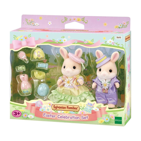 Sylvanian Families - Easter Celebration Set-Panda Kids and Baby