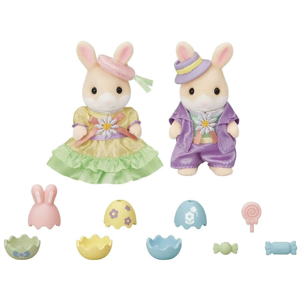 Sylvanian Families - Easter Celebration Set-Panda Kids and Baby