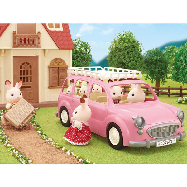 Sylvanian Families - Family Picnic Van-Panda Kids and Baby