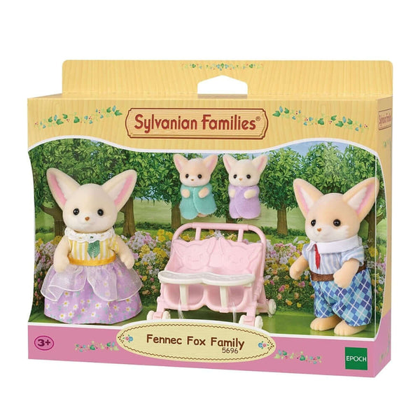 Sylvanian Families - Fennec Fox Family-Panda Kids and Baby