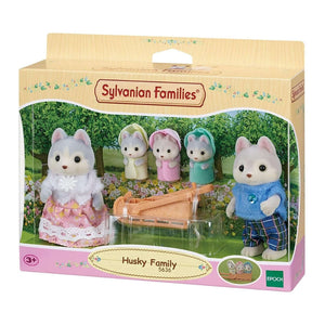 Sylvanian Families - Husky Family-Panda Kids and Baby