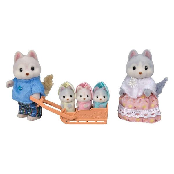 Sylvanian Families - Husky Family-Panda Kids and Baby