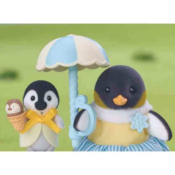 Sylvanian Families - Penguin Family-Panda Kids and Baby