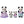Sylvanian Families- Pookie Panda Family-Panda Kids and Baby