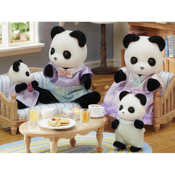 Sylvanian Families- Pookie Panda Family-Panda Kids and Baby