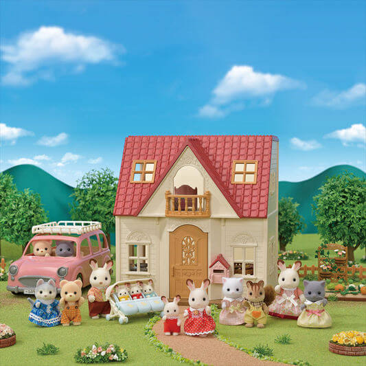 Sylvanian Families Red Roof Cosy Cottage Starter Home New