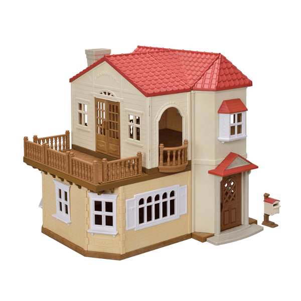 Sylvanian Families - Red Roof Country Home Gift Set - Secret Attic Playroom-Panda Kids and Baby