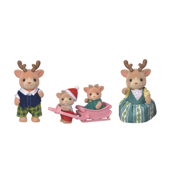 Sylvanian Families - Reindeer Family-Panda Kids and Baby