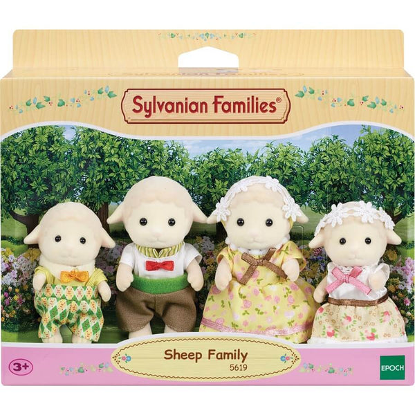Sylvanian Families - Sheep Family-Panda Kids and Baby