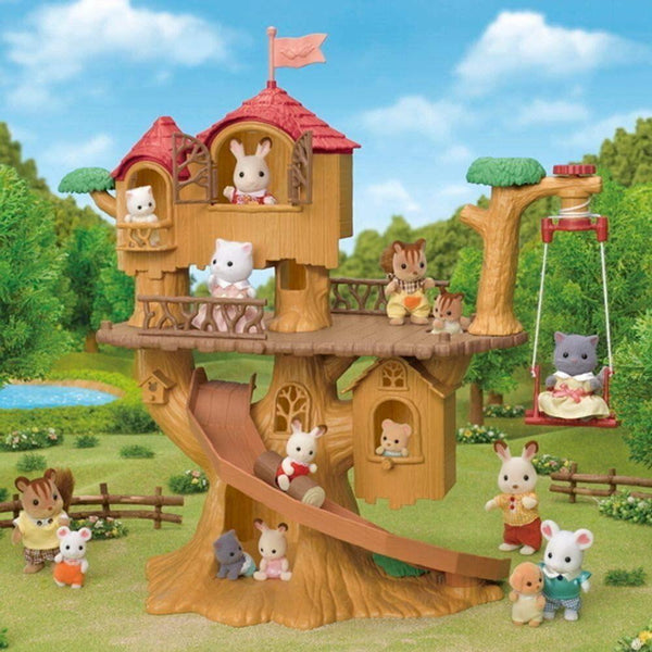 Sylvanian Families - Adventure Tree House - SF5450-Panda Kids and Baby