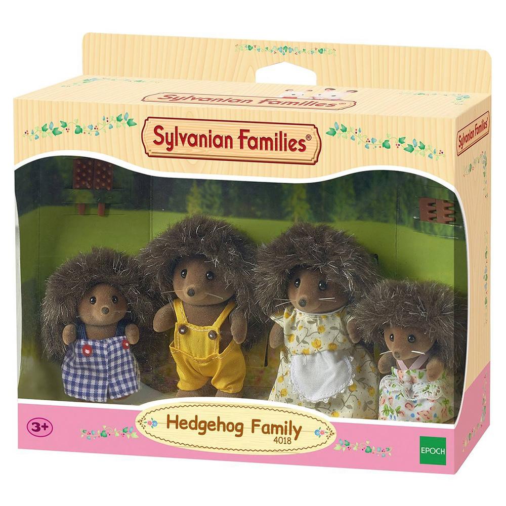 Sylvanian Families - Hedgehog Family - SF4018-Panda Kids and Baby