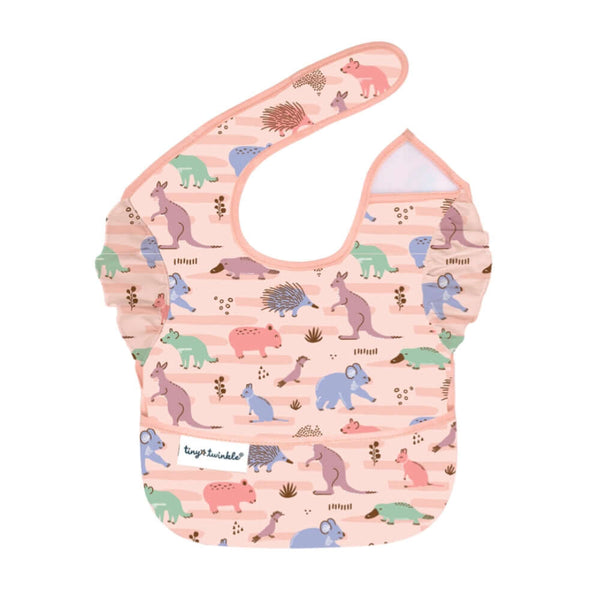 Tiny Twinkle - Easy Bibs - Aussie Animals Pink-Panda Kids and Baby