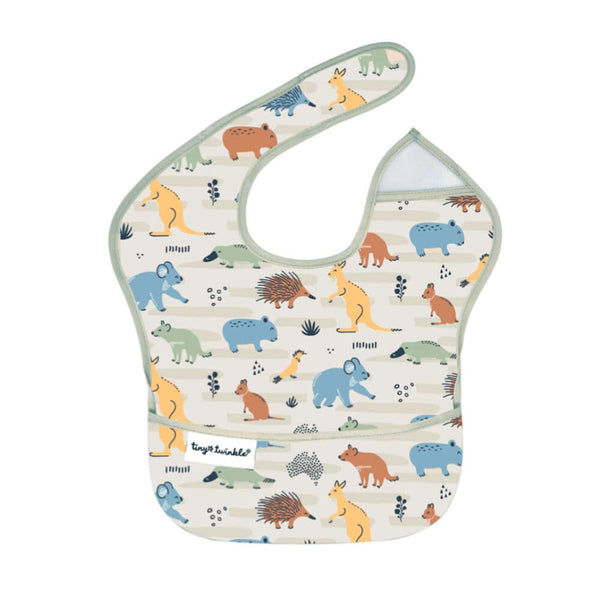 Tiny Twinkle - Easy Bibs - Aussie Animals Sage-Panda Kids and Baby