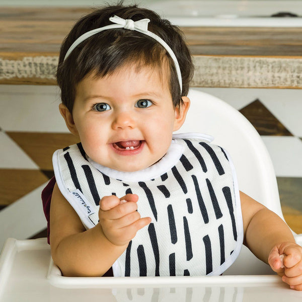 Tiny Twinkle - Feeder Bib - Black & White Set of 3-Panda Kids and Baby