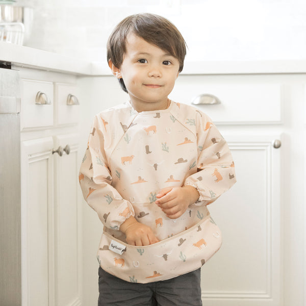 Tiny Twinkle - Full Sleeve Bib - Cowboy-Panda Kids and Baby