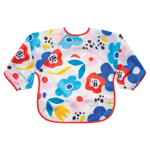 Tiny Twinkle - Full Sleeve Bib - Modern Floral-Panda Kids and Baby