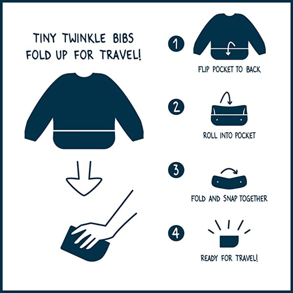 Tiny Twinkle - Full Sleeve Bib - Unicorn Confetti-Panda Kids and Baby