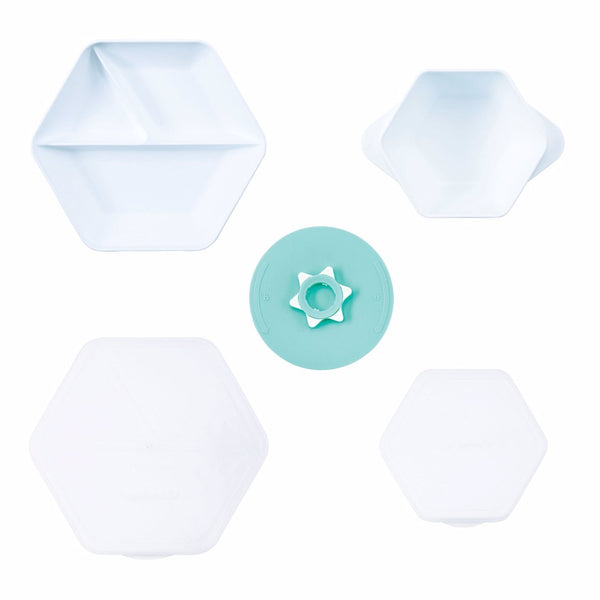 Tiny Twinkle - "Grow with Me" Feeding Set - Mint-Panda Kids and Baby