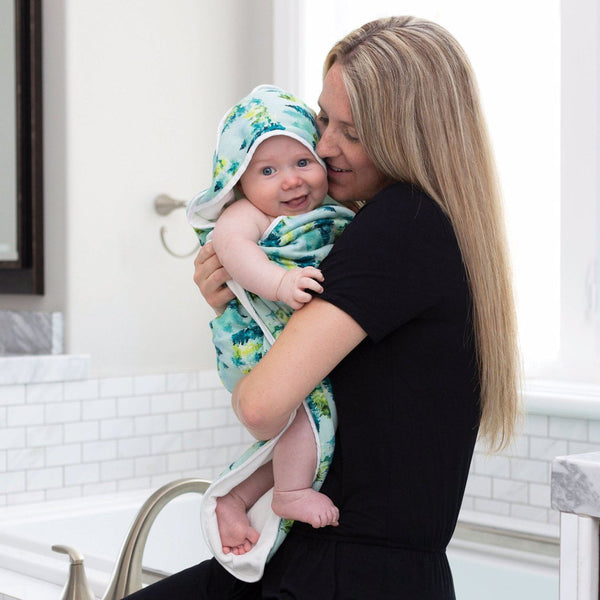 Tiny Twinkle - Hooded Towel and Washcloth Set - Forest-Panda Kids and Baby