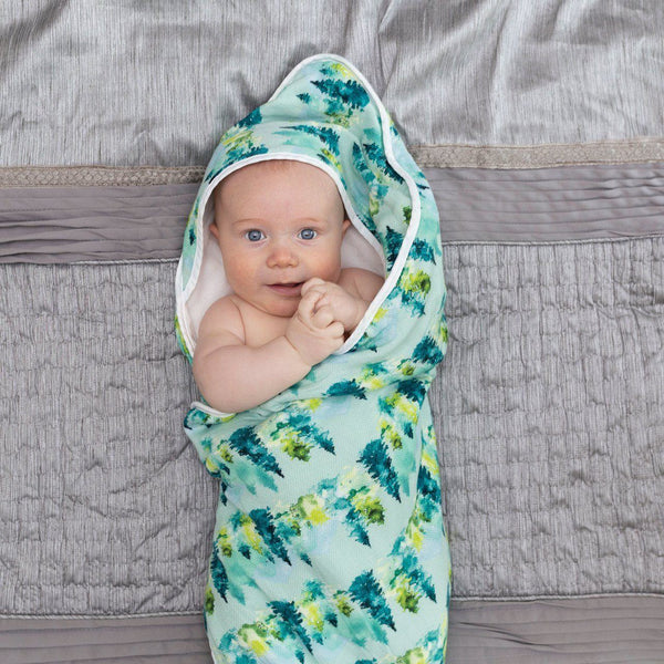 Tiny Twinkle - Hooded Towel and Washcloth Set - Forest-Panda Kids and Baby