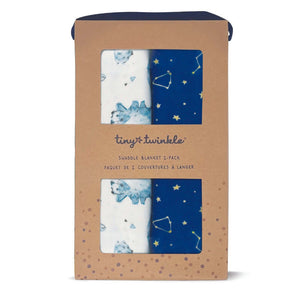 Tiny Twinkle - Kaffle™ Swaddle Blanket 2 Pack - Bear & Constellations Set-Panda Kids and Baby
