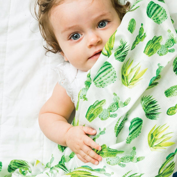 Tiny Twinkle - Kaffle™ Swaddle Blanket - Cacti-Panda Kids and Baby
