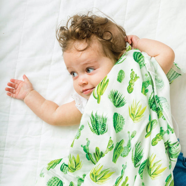 Tiny Twinkle - Kaffle™ Swaddle Blanket - Cacti-Panda Kids and Baby