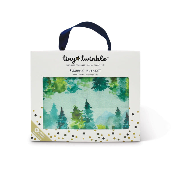 Tiny Twinkle - Kaffle™ Swaddle Blanket - Forest-Panda Kids and Baby