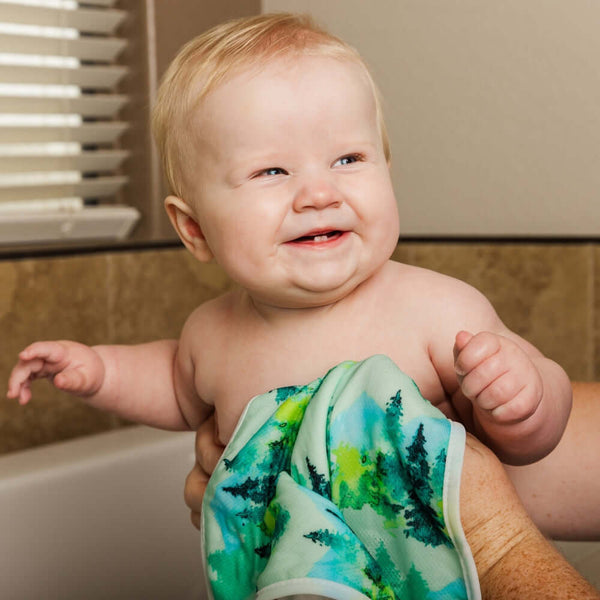 Tiny Twinkle - Kaffle™ Washcloth 3 PK - Cloud, Cactus, Forest-Panda Kids and Baby