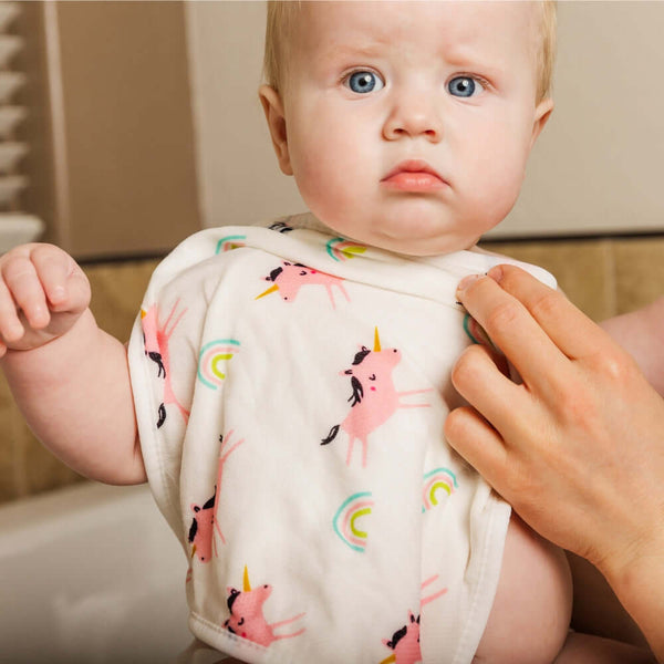 Tiny Twinkle - Kaffle™ Washcloth 3 PK - Unicorn, Veggies, Fish-Panda Kids and Baby