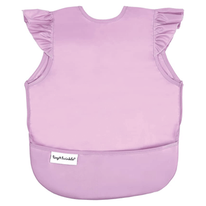 Tiny Twinkle - Mess - Proof Apron Bib - Lilac-Panda Kids and Baby