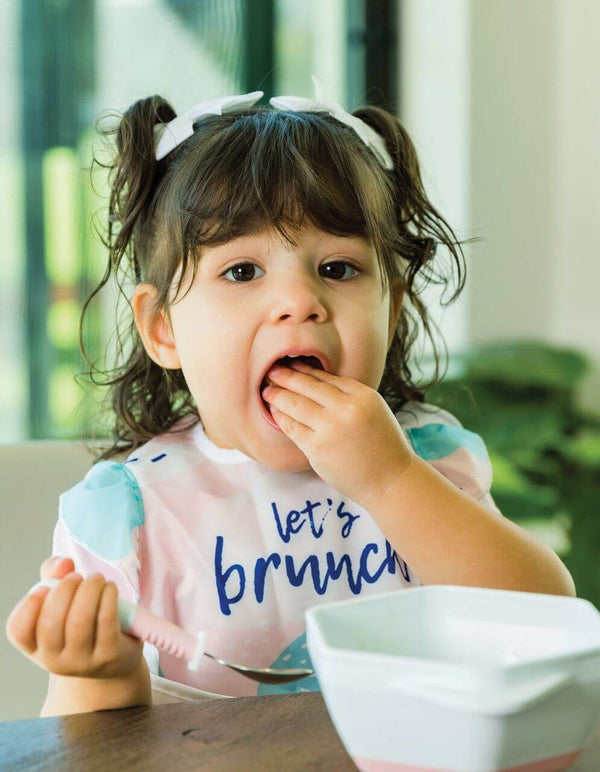 Tiny Twinkle - Mess - Proof Easy Bib 3 Pack - Hello Lovely, Bonjour, & Let's Brunch Set-Panda Kids and Baby