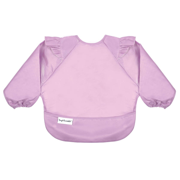 Tiny Twinkle - Mess - Proof Full Sleeve Bib - Lilac-Panda Kids and Baby