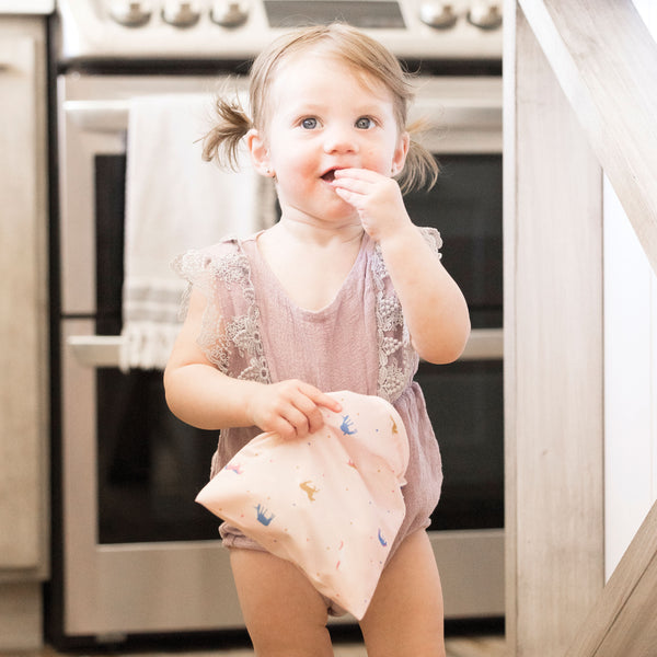 Tiny Twinkle - Mess-Proof Snack Bag 5 Pack - Unicorn-Panda Kids and Baby