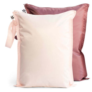 Tiny Twinkle - Mess-Proof Wet Bag 2 Pack - Rose & Burgundy-Panda Kids and Baby