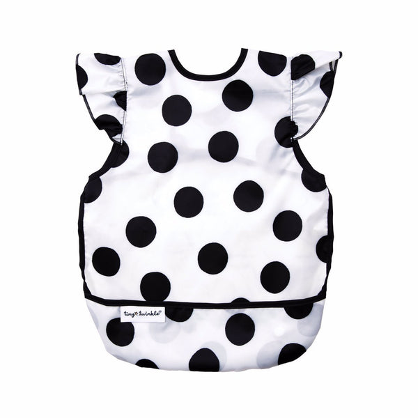 Tiny Twinkle - Mess-proof Apron Bib - Polka Dot-Panda Kids and Baby